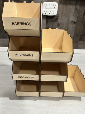 Деревянные контейнеры для хранения пишущих столов с современным дизайном и хранилищами для офисных товаров