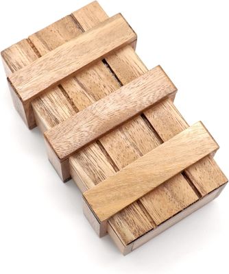 Двойной волшебный ящик мозг тизер на заказ твердое деревянное ящик с скрытыми отсеками