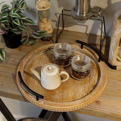 Домой Ресторан Бар Гостиница Свадьба Деревянный простой цвет Поднос с ручкой Декоративный