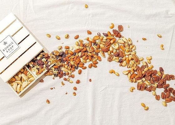 Настраиваемый логотип приемлемый многоразовый деревянный ящик для хранения и печати Лазерная гравировка