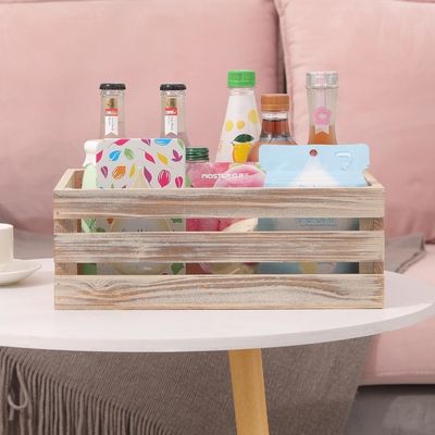 Декоративные деревянные контейнеры для хранения набор из 3 ящиков с ручками 13.25x9.5x5.5