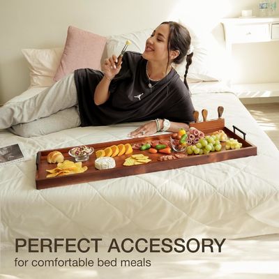 Большая деревянная доска для подачи, идеально подходит для выставки и подачи любимых сыров.