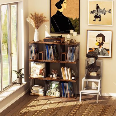 Промышленная полка для хранения пластиковых записей Мебель для хранения пластиковых записей с современным дизайном