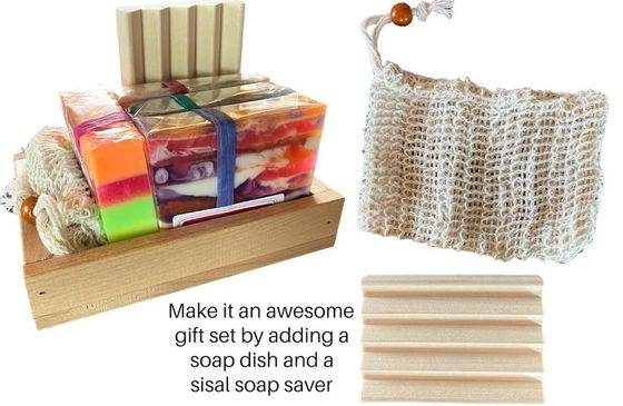 Всесезонный подарочный комплект из деревянного мыла из 14 штук, бесплатное образцовое предложение завтра.