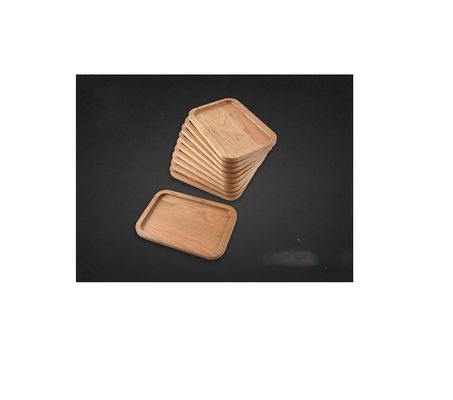 Деревянный обыкновенный цвет настраиваемый сервирующий поднос Лазерные пустые 6X9X0.75 для домашнего убранства