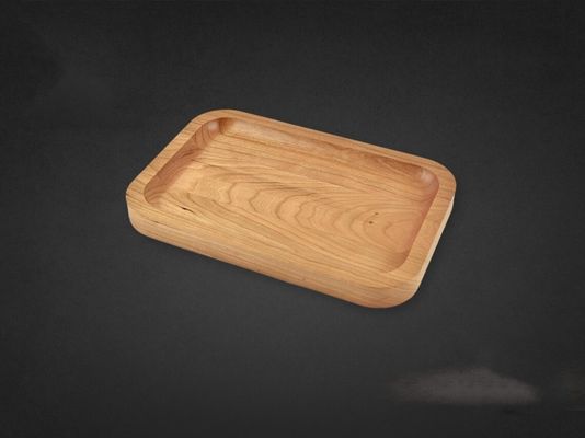 Деревянный обыкновенный цвет настраиваемый сервирующий поднос Лазерные пустые 6X9X0.75 для домашнего убранства