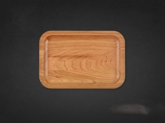 Деревянный обыкновенный цвет настраиваемый сервирующий поднос Лазерные пустые 6X9X0.75 для домашнего убранства