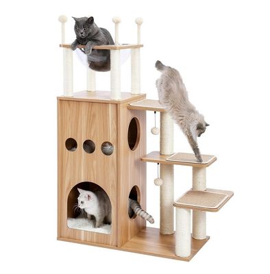 OEM ODM приемлемый прочный Фриско замок Cat Tree Tower Modern 51 Extra Tall Cat Condo