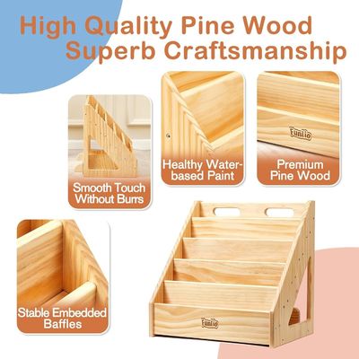 Гостиная Передняя детская книжная полка для малышей 1-5 лет Ручка и индивидуальный размер