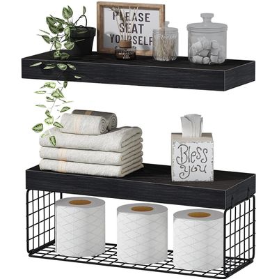 Бассейны Деревянные ванные полки Над стеной туалетные установки Плавучие полки Фермерская полка Хранилище туалетной бумаги