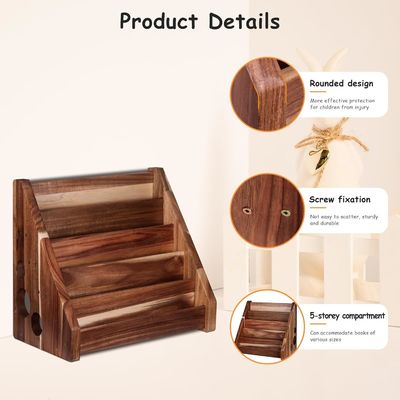 Функциональный Дизайн Монтессори Дисплейная Полка Вырезанный деревянный книжный шкаф для детского класса