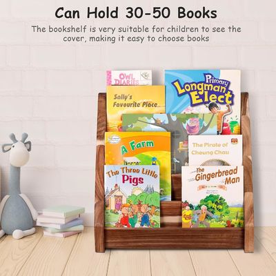 Функциональный Дизайн Монтессори Дисплейная Полка Вырезанный деревянный книжный шкаф для детского класса