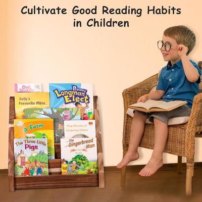 Функциональный Дизайн Монтессори Дисплейная Полка Вырезанный деревянный книжный шкаф для детского класса