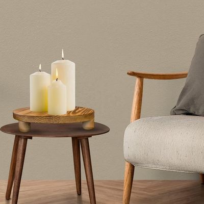 Простая деревянная коробка 2 упаковки деревянный подъемник растения стул дисплейная стойка круглый горшок цветочный пьедестал ретро растение