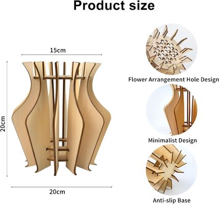 По случаю годовщины Деревянная головоломка Цветочная ваза для букета цветов Lego