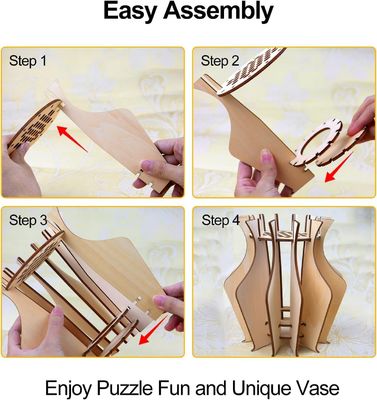 По случаю годовщины Деревянная головоломка Цветочная ваза для букета цветов Lego