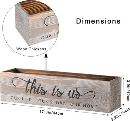 Деревянная прямоугольная плантационная коробка для деревянных центральных деталей