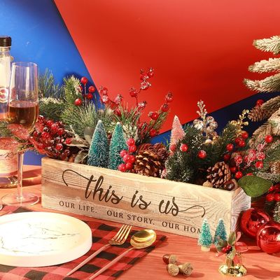 Деревянная прямоугольная плантационная коробка для деревянных центральных деталей