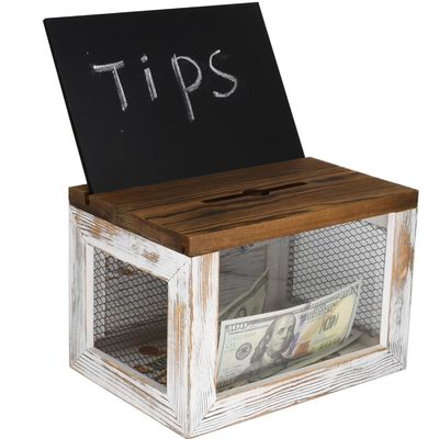 Дизайн проволочной решетки акриловая панель сосновое дерево избирательные бюллетени пожертвования коллектор коробки для столовой посуды