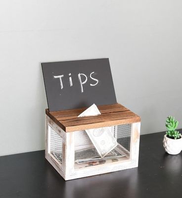 Дизайн проволочной решетки акриловая панель сосновое дерево избирательные бюллетени пожертвования коллектор коробки для столовой посуды