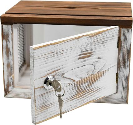 Дизайн проволочной решетки акриловая панель сосновое дерево избирательные бюллетени пожертвования коллектор коробки для столовой посуды