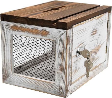 Дизайн проволочной решетки акриловая панель сосновое дерево избирательные бюллетени пожертвования коллектор коробки для столовой посуды