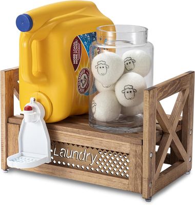 Деревянный стиральный организатор Прочный подставка для моющих средств усиливает очарование фермы