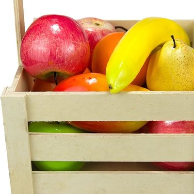 На заказ старинные деревянные сосновые корзины для переносной организации фруктов