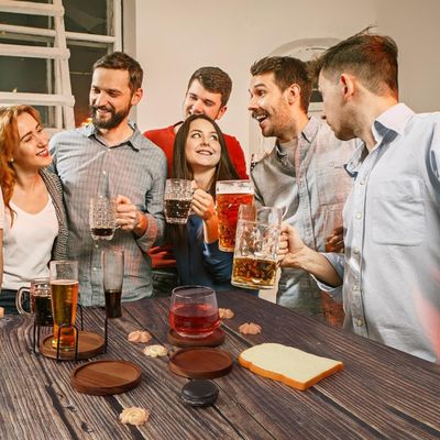 Настраиваемый логотип Приемлемый напиток подставки для стола Матсы Подмостки Столовая декорация