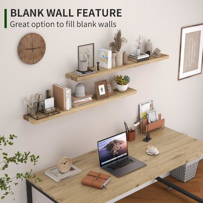 48 дюймовый стенный полк набор из 2 деревянных деревянных полков для хранения на стене в ванной комнате