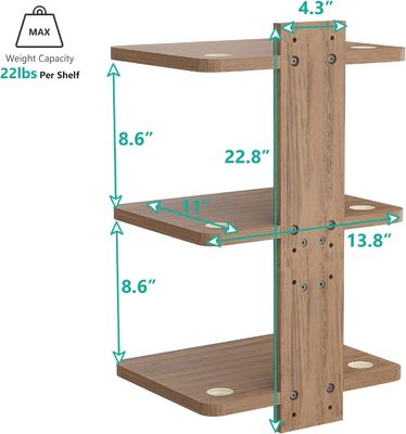 Настраиваемая форма плавучая телевизорная полка для DVD-плееров кабельные коробки маршрутизаторы игровые приставки
