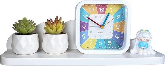 Домашняя мебель Деревянная висячая полка для детской комнаты Декорация стены Милое белое облако