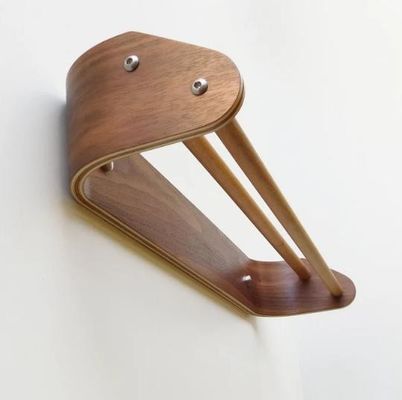 Настройка деревянного двойного полотенца с стенной стойкой для кухонных приборов