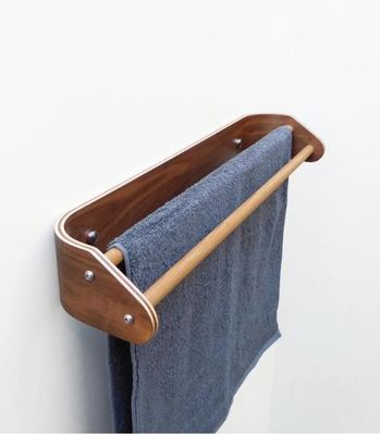 Настройка деревянного двойного полотенца с стенной стойкой для кухонных приборов