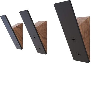 Мебель для гостиной Большое количество Преимущество Черное ореховое дерево Черные металлические крюки для шляп