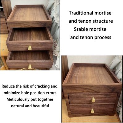 Деревянная коробка для столового стола с двумя слоями, изготовленная из шелкового экрана