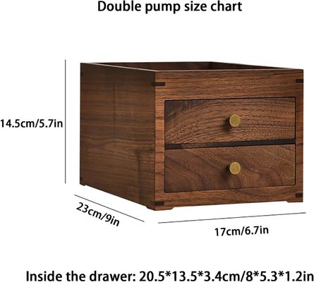 Деревянная коробка для столового стола с двумя слоями, изготовленная из шелкового экрана