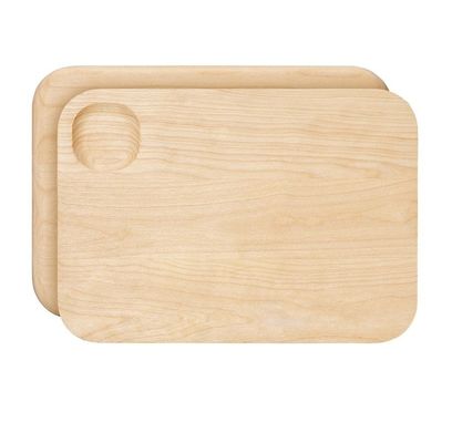 10 x 7 дюймовая бревенчатая деревянная доска для резки покрыта безопасным для пищи минеральным маслом