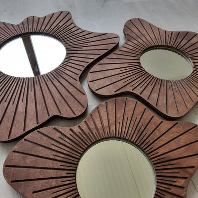 Красивое украшение дома настенное зеркало набор из 3 для обеденной комнаты и декорации входа