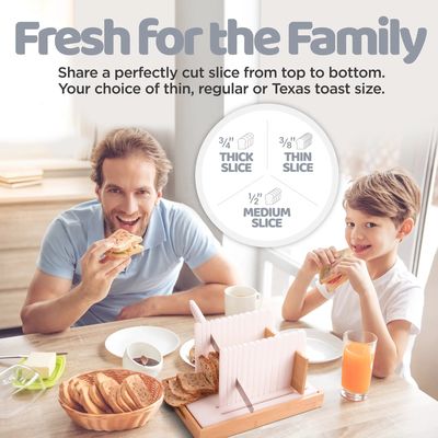 Деревянный хлеборезатель с антискользящим силиконом и сверхустойчивой базой Ручная деревянная резка