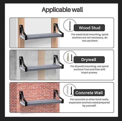 Деревянные плавучие полки для столовой