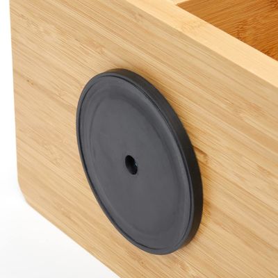 Обустроенный бамбуковый 360-градусный вращающийся макияжный организатор для организации красоты