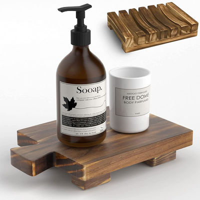 Маленький деревянный поднос пьедестал стойка для декоративного деревянного подъемника в кухонной мыльной тарелке держатель