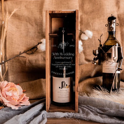 Персонализированный подарок для новогодней свадьбы с выгравированной прозрачной акриловой крышкой