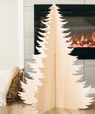 Высокое количество преимущество 202407 Рождественское украшение Деревья деревянные