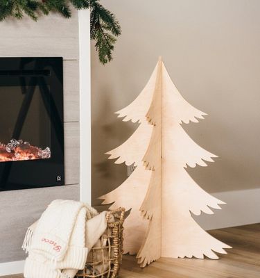 Высокое количество преимущество 202407 Рождественское украшение Деревья деревянные