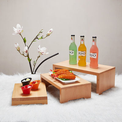 Принимается OEM ODM 25x39 см Дубовое дерево Бисквит Торт десерт Стол для послеобеденного чая