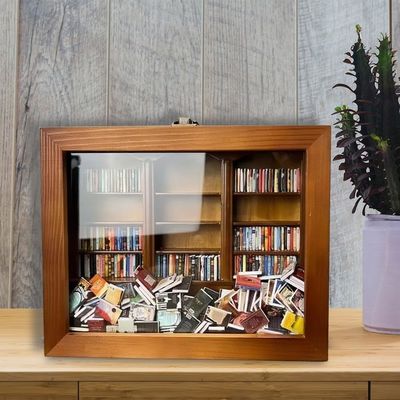 Деревянный мини книжный спичечный шкаф экран книжная полка Кабинет современный дизайн для домашнего декора