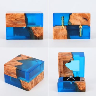 Одноразовый маленький деревянный кольцевой ящик для индивидуального заказа