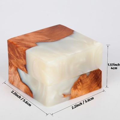 Элегантная деревянная кольцевая коробка для упаковки ювелирных изделий